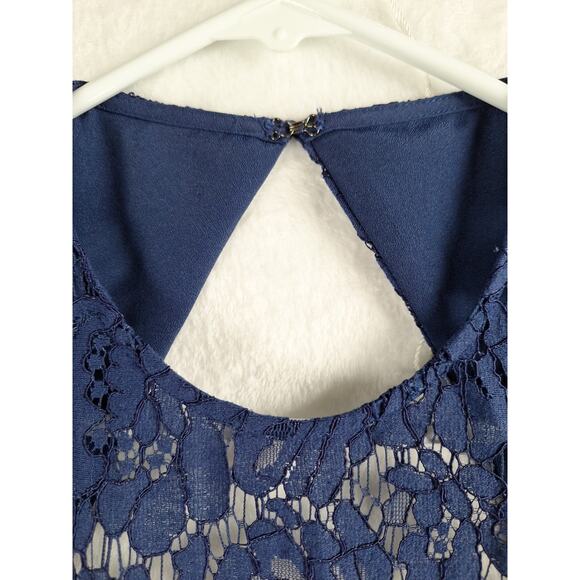 TRUTH AND FABLE Navy Blue Party / Cocktail Dress Sleeveless - Picture 7 of 14